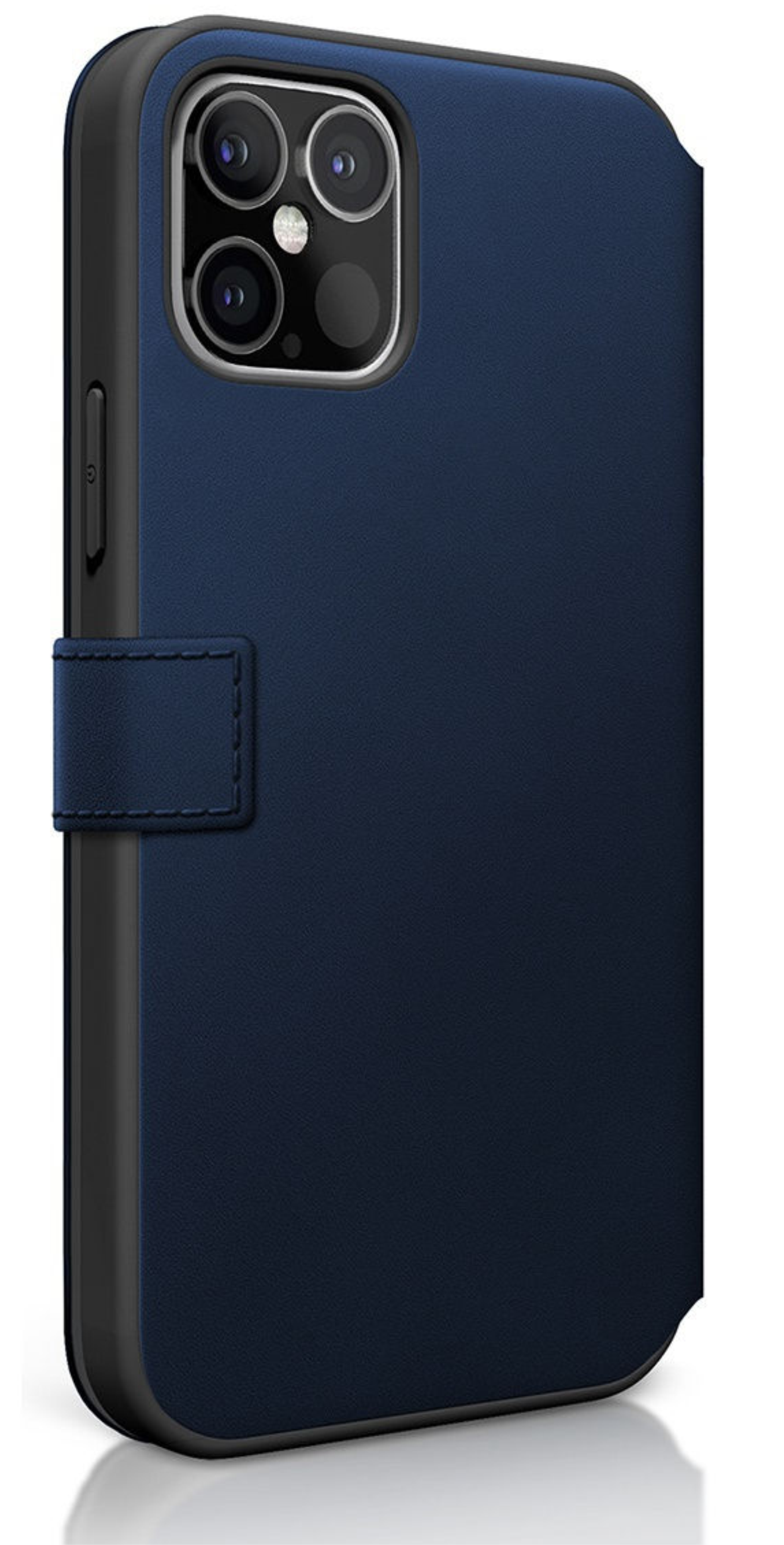 Чехол-книжка BMW Signature Genuine leather Logo imprint для Apple iPhone 12  Pro Max, синий купить в Краснодаре