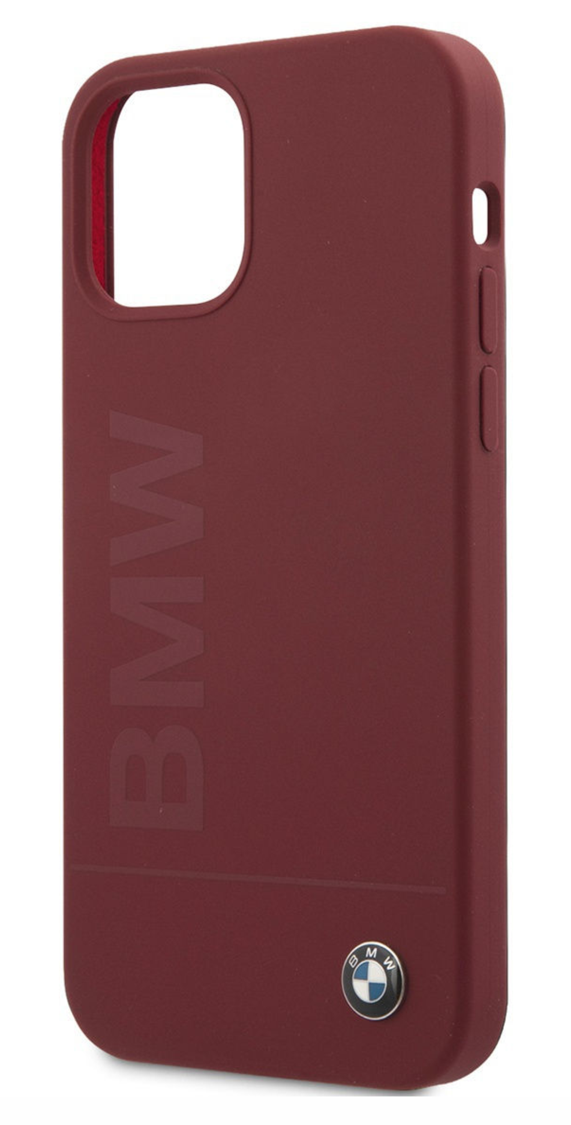 Чехол BMW Signature Liquid silicone Laser logo для Apple iPhone 12/12 Pro,  красный купить в Краснодаре