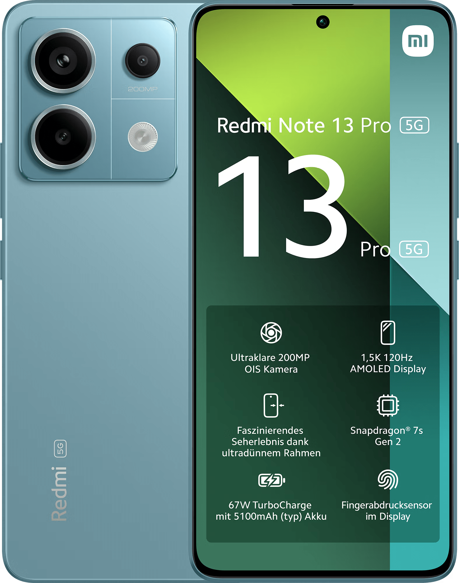 Смартфон Xiaomi Redmi Note 13 Pro 5G 12/512Gb Ocean Teal EU купить в  Краснодаре