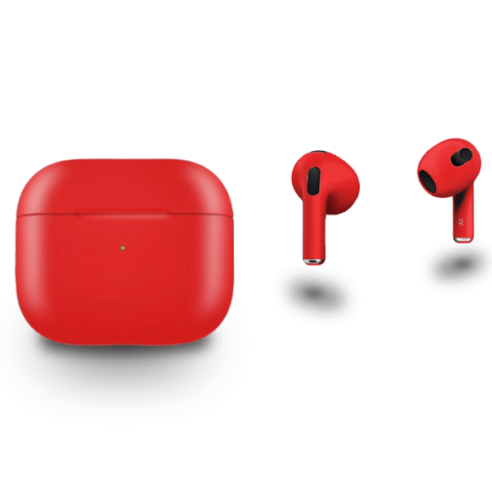 red apple wireless earbuds