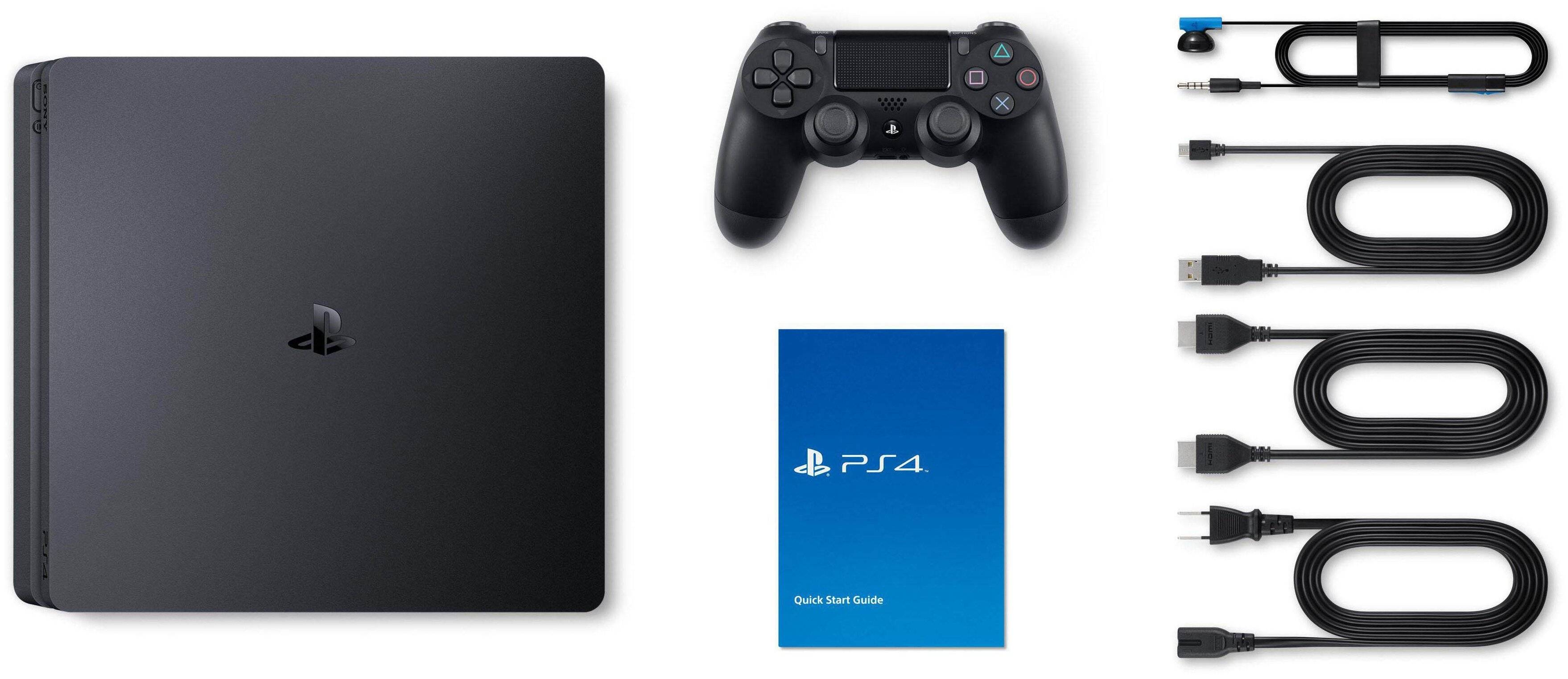 Игровая приставка Sony PlayStation 4 Slim 1 Tb Black + Игры: Horizon Zero Dawn, Turismo Sport, Ratchet and Clank + подписка PS на 3 месяца купить в Краснодаре