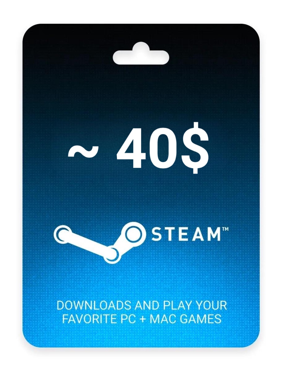 Карта пополнения STEAM ~ 40$ купить в Краснодаре