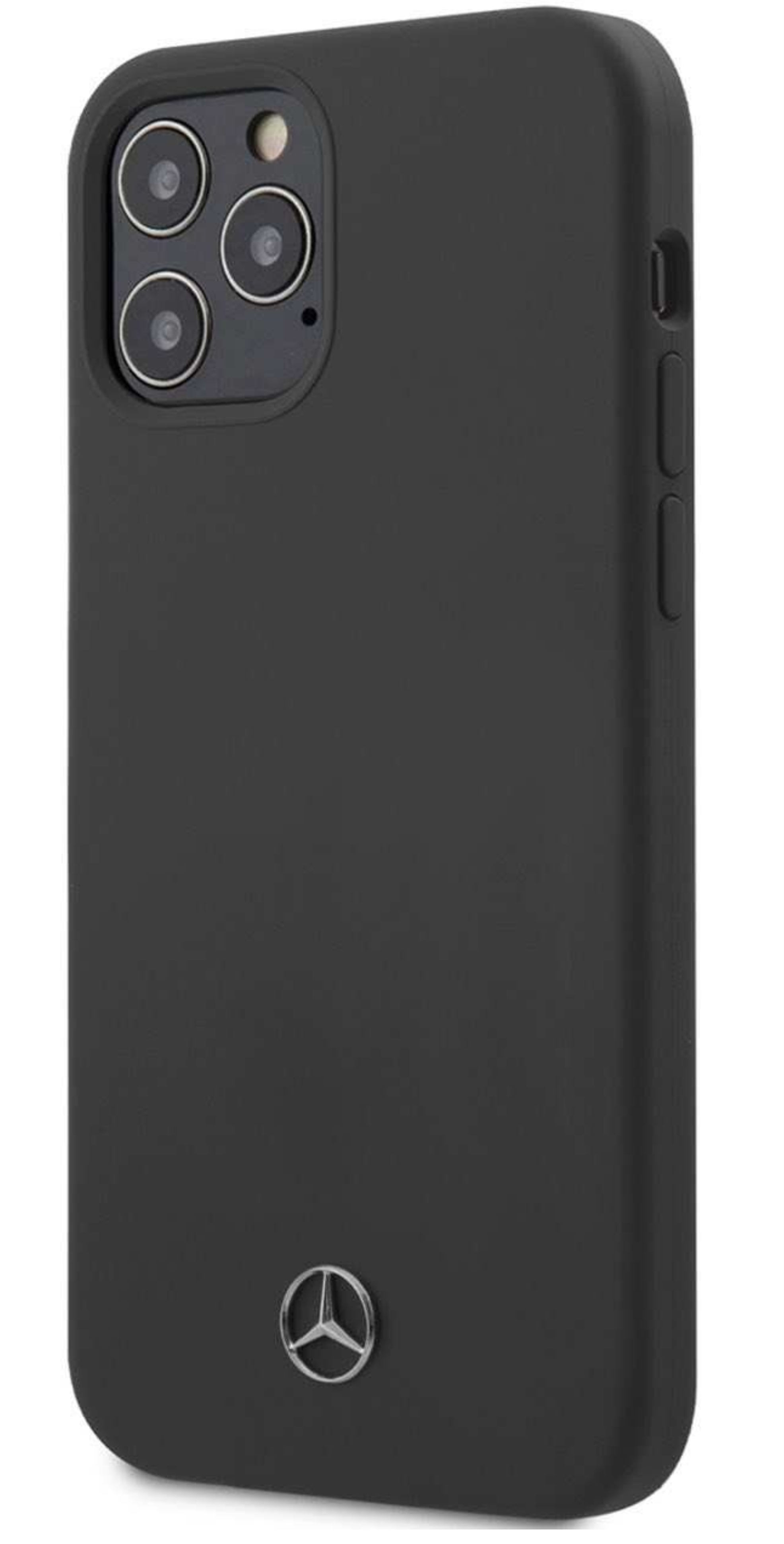 Купить Чехол Mercedes для iPhone 12/12 Pro Liquid silicone Hard Space Grey  в Краснодаре