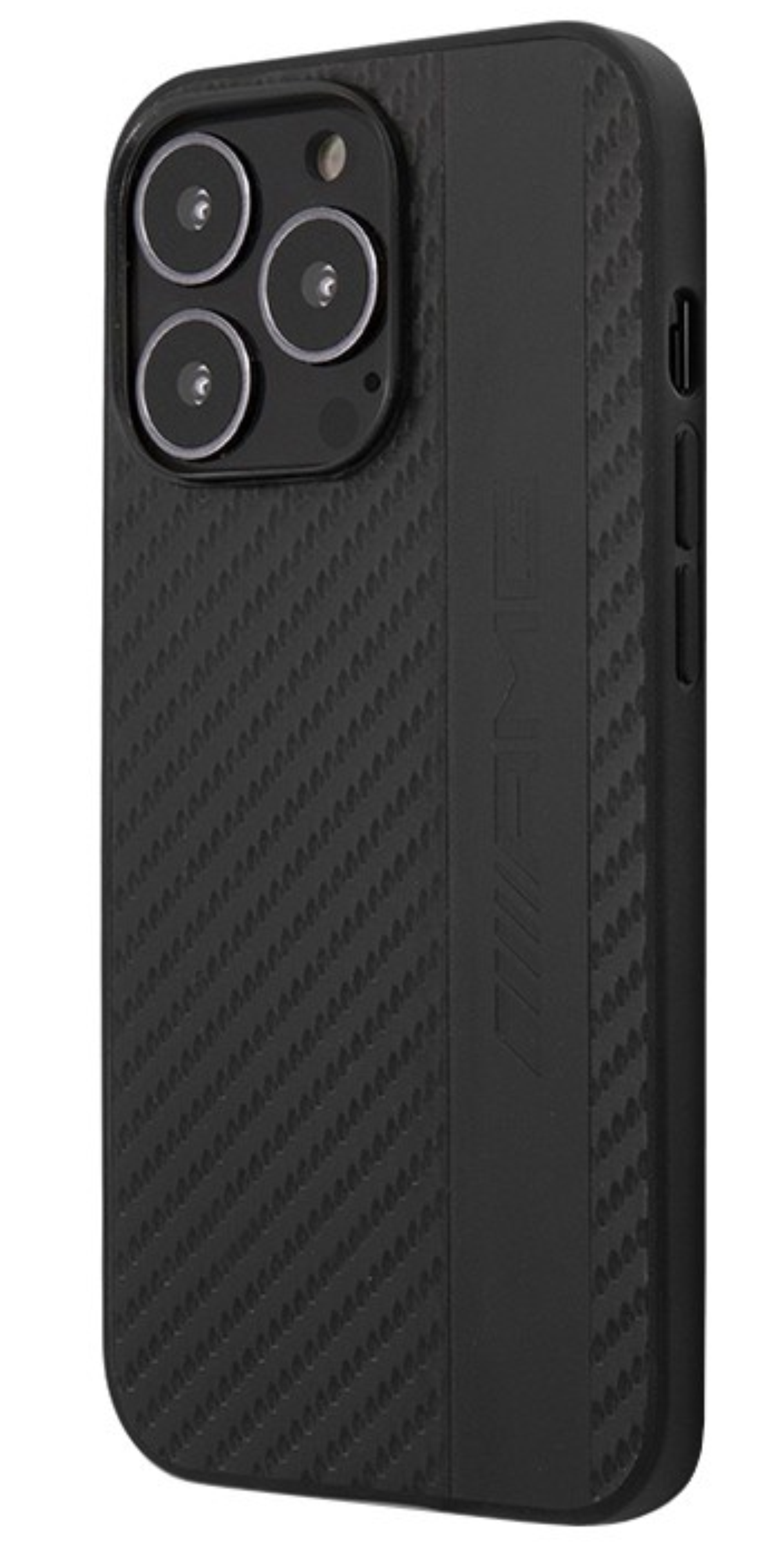 Чехол Mercedes для iPhone 13 Pro PU Carbon effect Grey stripe Hard Black  купить в Краснодаре