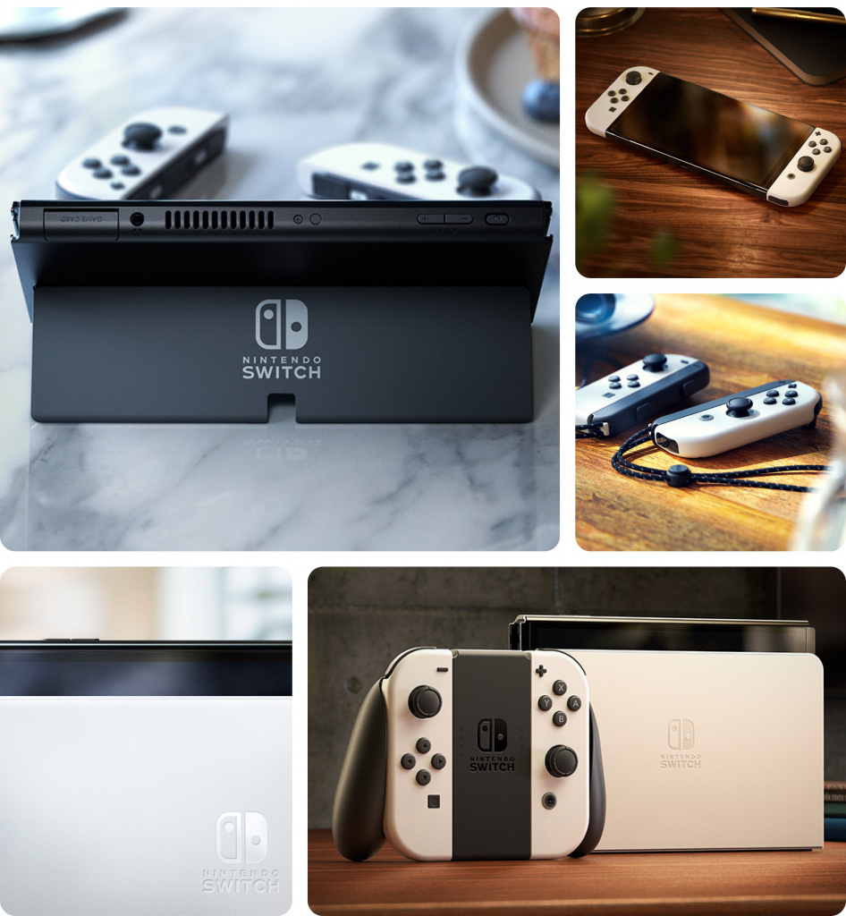 Игровая приставка Nintendo Switch OLED White купить в Краснодаре